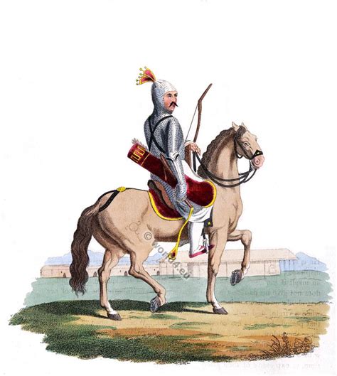 Circassian On Horseback In Complete Armor
