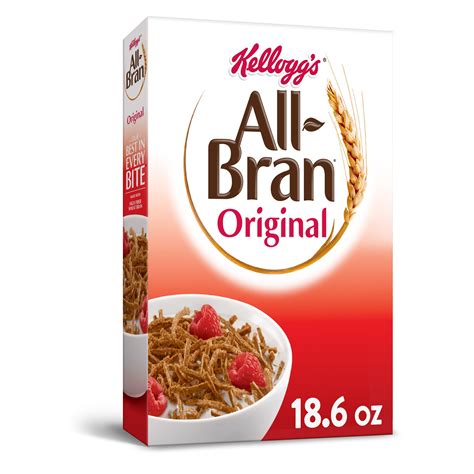 Kelloggs All Bran Breakfast Cereal Original 186 Oz