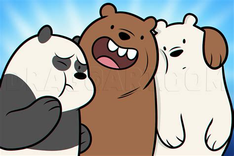 How To Draw We Bare Bears Step By Step Drawing Guide By Dawn Dragoart