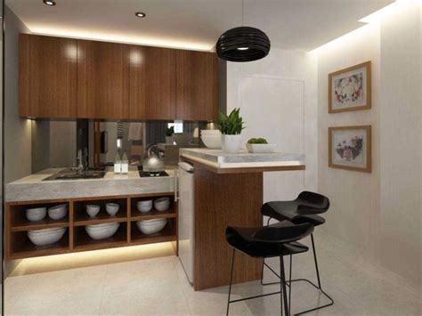 ide cantik desain dapur ala cafe minimalis  populer  dunia