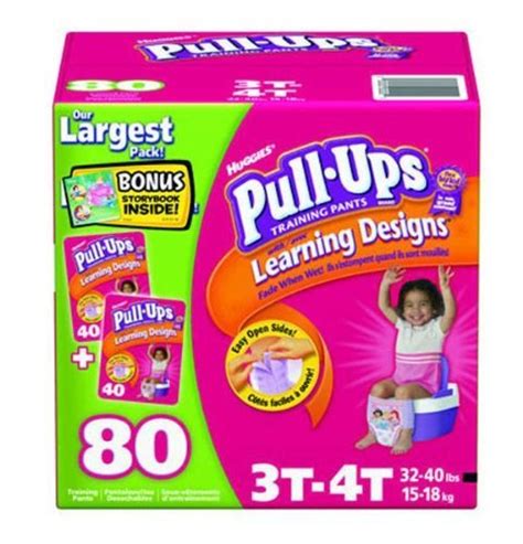 Huggies Pull Ups Learning Designs Girls 3t 4t Reviews In Training Pants Chickadvisor