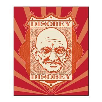 Mahatma Gandhi Disobey Small Poster | Mahatma gandhi, Poster, Gandhi quotes
