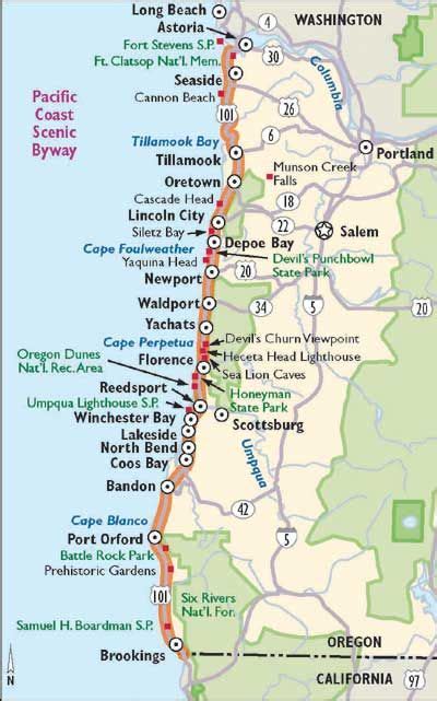 Oregon Scenic Drives Pacific Coast Scenic Byway Road Trip Usa