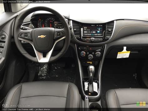 Jet Black Interior Dashboard For The 2017 Chevrolet Trax Premier Awd