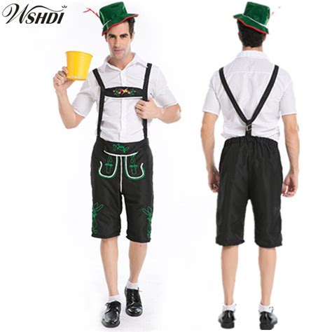 dos homens adultos trajes oktoberfest octoberfest tradicional alemão da baviera beer cosplay