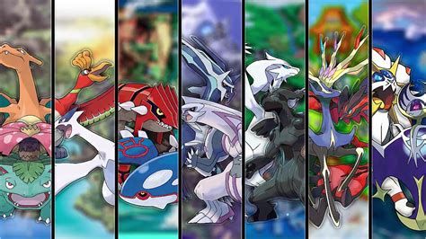 All Pokémon Title Themes Gen 1 Gen 7 Youtube