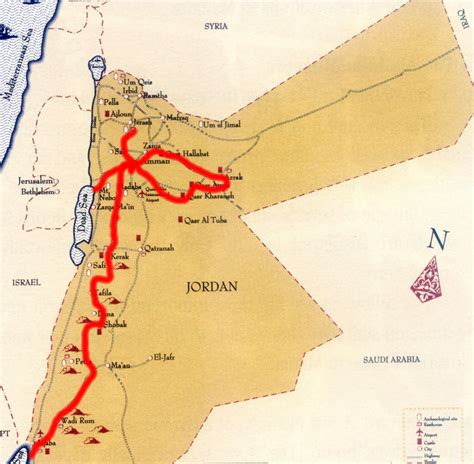 Es ist ein land mit hohem wüstenanteil. Jordanien Karte