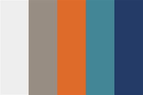 Orange And Teal At The Beach Color Palette