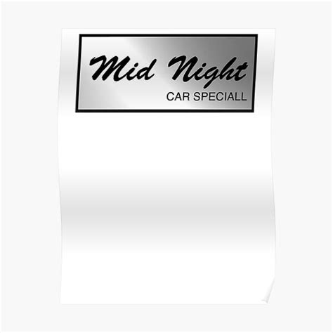 Midnight Racing Team Poster For Sale By Rupertolson Redbubble