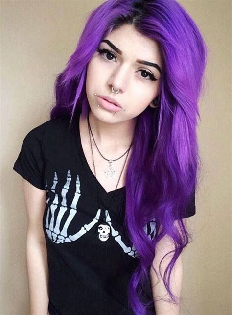 As 25 Melhores Ideias De Girl With Purple Hair No Pinterest Cabelo