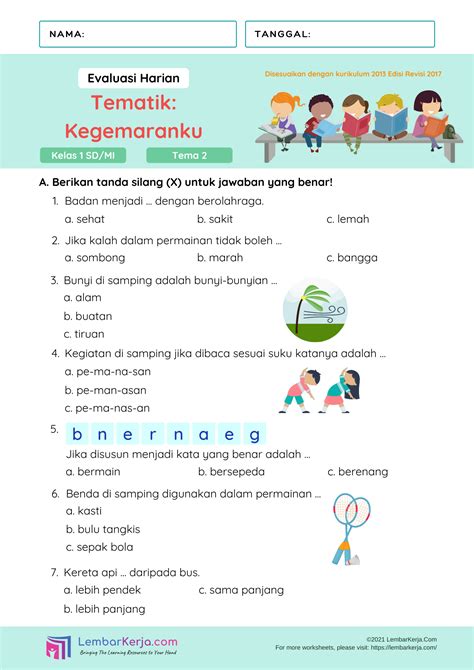 Tk Besar Soal Anak Tk Pdf : Buku Paud Tk Tematik K13 69D