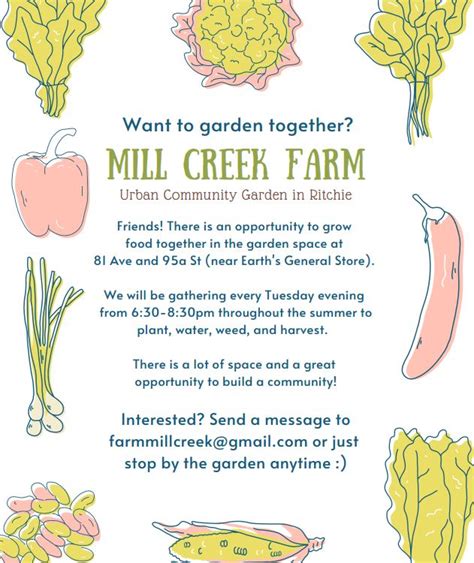 New Urban Community Garden In Mill Creek Strathcona Community League