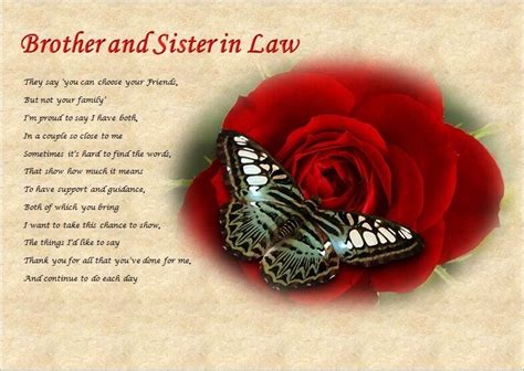 We did not find results for: BROTHER & SISTER IN LAW personalised poem (Laminated Gift ...
