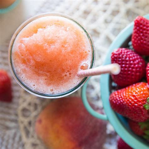 Frozen Strawberry Peach Lemonade Tried And Tasty Frozen Fruit Drinks