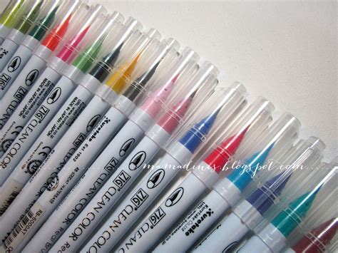 Dina Kowal Creative Watercolor Brush Markers Akashiya Sai And Zig