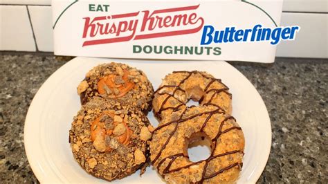 Krispy Kreme Butterfinger Original Filled And Butterfinger Fudge Cake