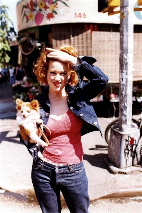 Hot Redhead Molly Ringwald Striking Sexy Poses In An Outdoor Photoshoot