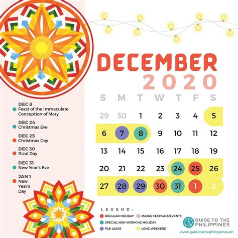 December 2020 Philippine Holidays Guide To The Philippines Holiday