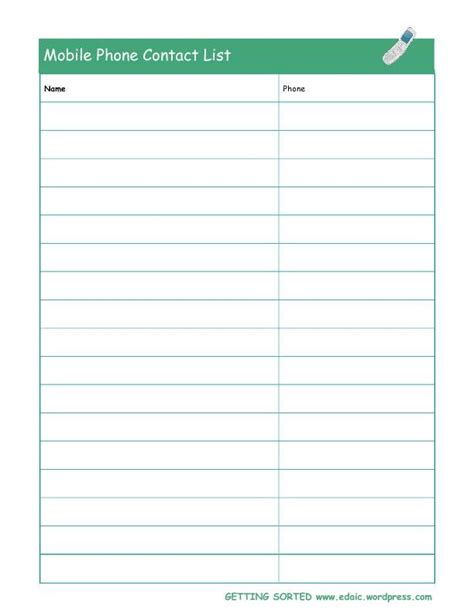 Printable Blank Numbered List Up To 31 Free Calendar Template
