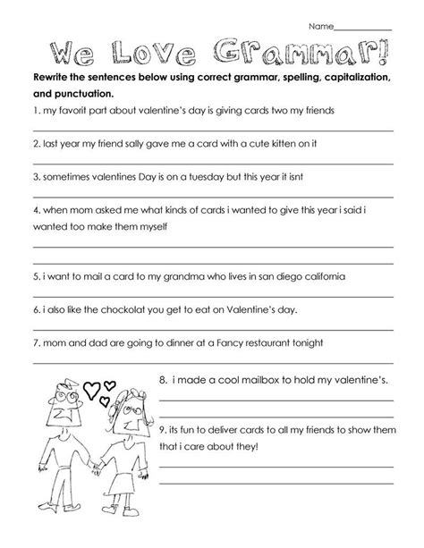 Printable And Free Grammar Worksheets For 3rd Grade
