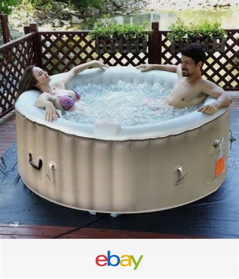 Ad by forge of empires. inflatable hot tub portable 4 person massage spa heated ...