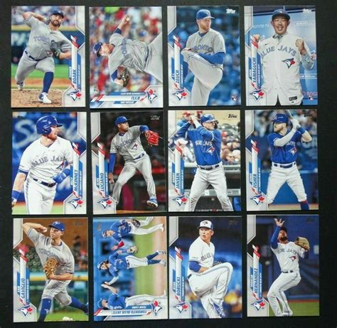 2020 Topps Series 2 Toronto Blue Jays Base Team Set Of 12 Baseball