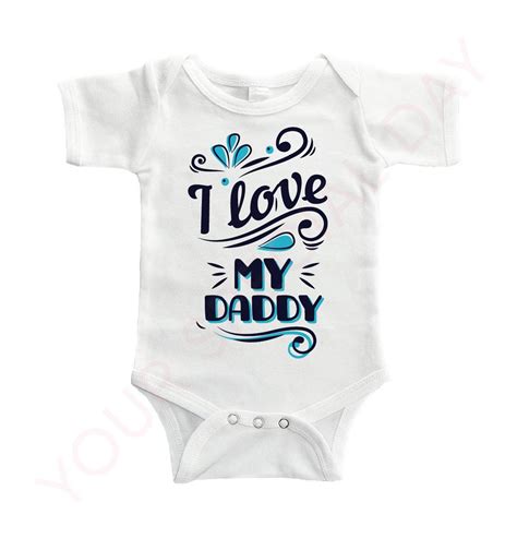 I Love My Daddy Onesie New Mom Gift Hipster Baby Clothes Etsy