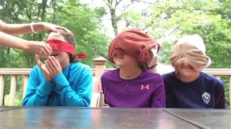 blindfold challenge youtube