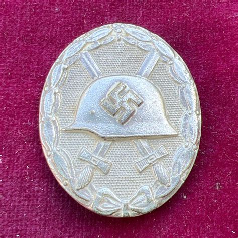Nazi Germany Wound Badge Silver Marked No100 A Nice Example