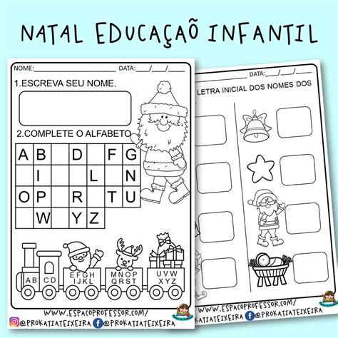Atividades De Alfabetização Educação Infantil Natal Pdf