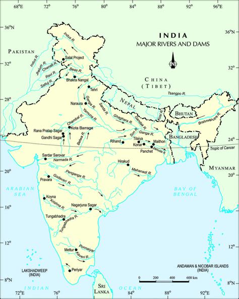 River Map Of India Major India River Map Whatsanswer India Map