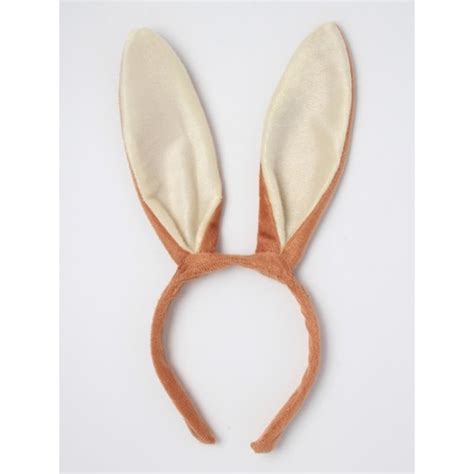 Brown Fabric Bunny Rabbit Ears Aliceband Pack Of 3