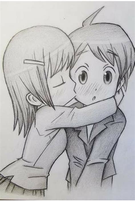 Dibujos A Lapiz Anime De Amor Reverasite