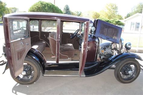 1930 Ford Model A 4 Door Town Sedan Professionally Restored And