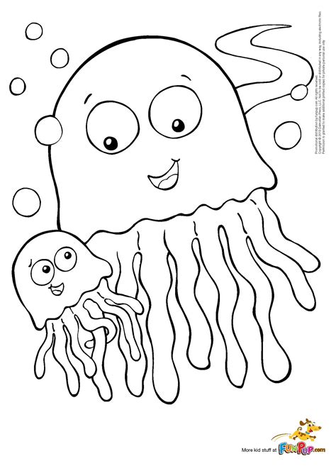 Jellyfish Coloring Pages Printable Printable Templates