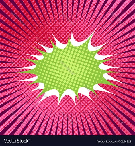 Abstract Comic Burst Concept Royalty Free Vector Image