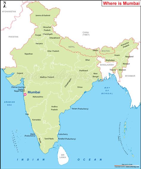 Mumbai India On World Map Zone Map