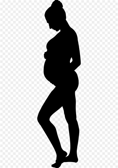Pregnancy Woman Silhouette Clip Art Cartoon Pregnant Women Vector Material Png Download