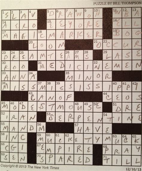 oliver of huff crossword clue