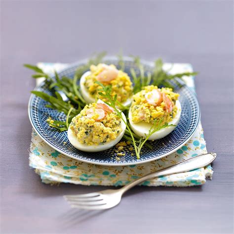 Œuf mimosa aux crevettes