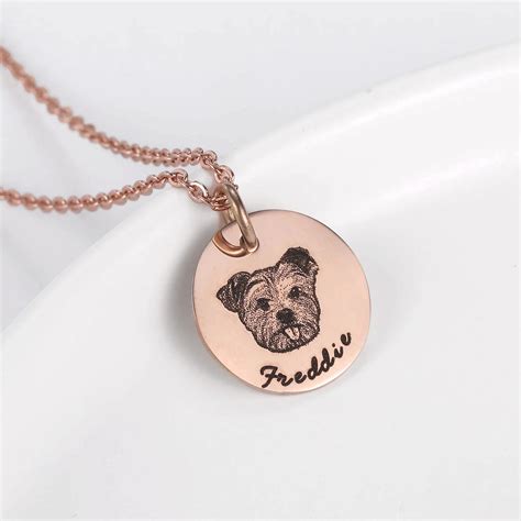 Personalized Pet Necklace Lover Custom Jewellery T For Etsy