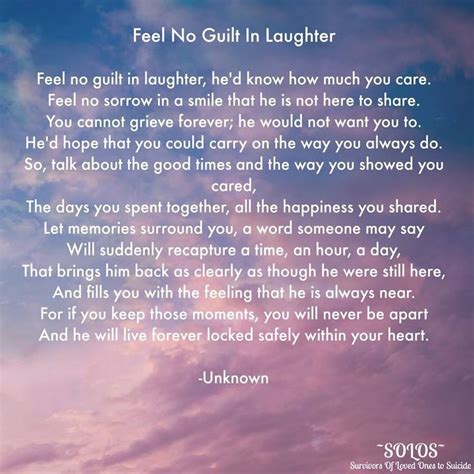 Feel No Guilt In Laughter My Life With My Grief Pinterest