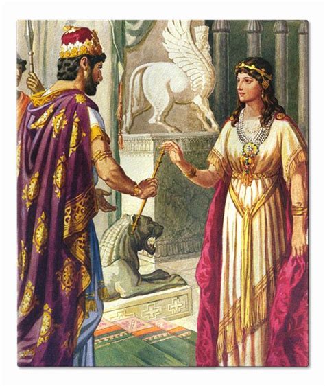 Xerxes The Great With Queen Esther Book Of Esther Esther Bible