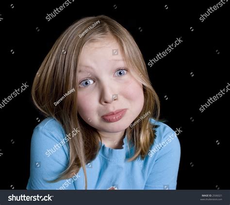 Cute Little Girl Making Sad Face Stock Photo 2506021 Shutterstock