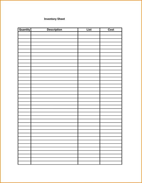 Printable Blank Spreadsheet With Lines — Db