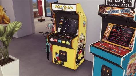 Mod The Sims Two Arcade Cabinets Decorative For One Player And Two