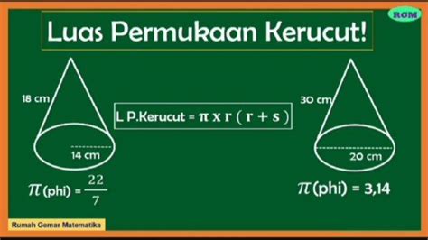 Rumus Menghitung Volume Kerucut Lengkap Dengan Contoh Soal Dan Cara