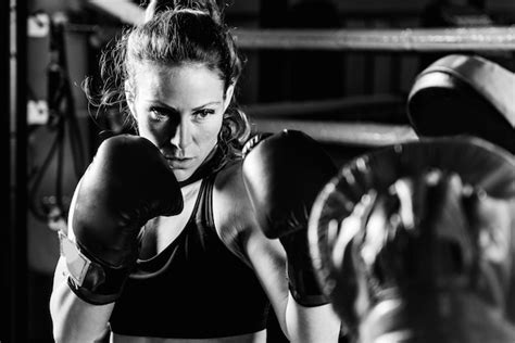 Premium Photo Women On Boxing Training