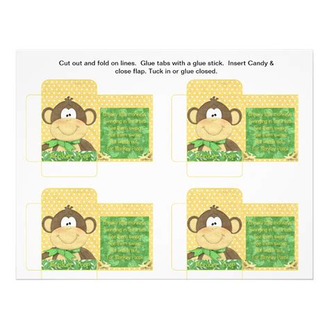 Funny Candy Packet Monkey Poop With Saying Flyer Zazzle