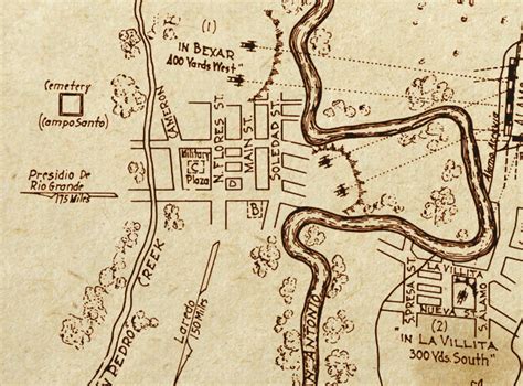 Siege Of The Alamo Map Copano Bay Press